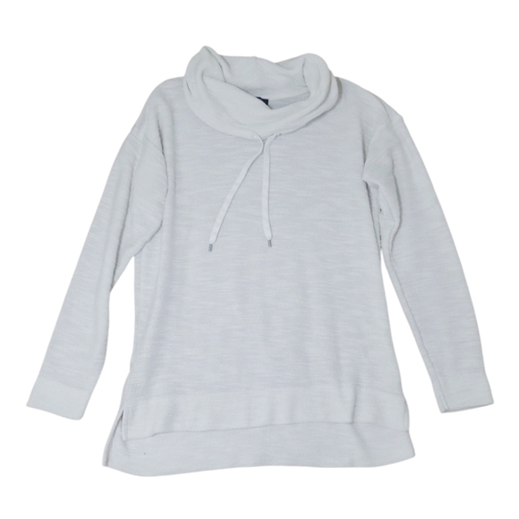 Jones New York Signature White Cowl Neck Hi Low Tunic Sweater Size Large - Picture 11 of 14